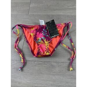 Hurley Women’s Size S Floral Strappy Bikini Bottom NWT